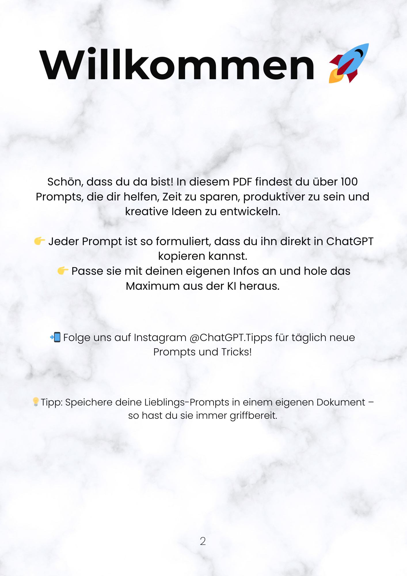 💡 100+ Prompts, die dir jeden Tag Zeit sparen